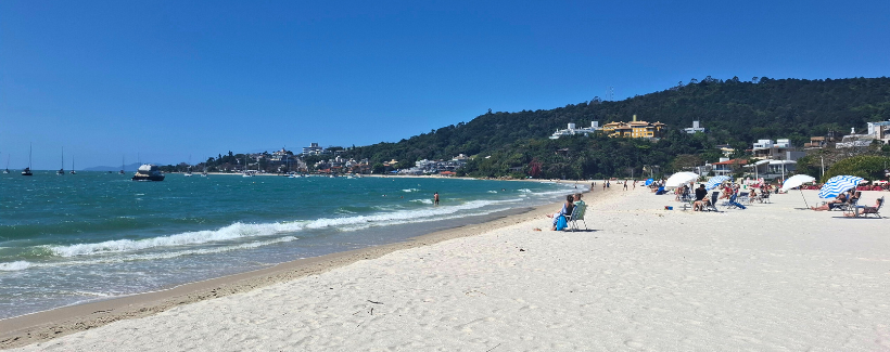 praia de Jurerê Internacional e Jurerê em Florianópolis.